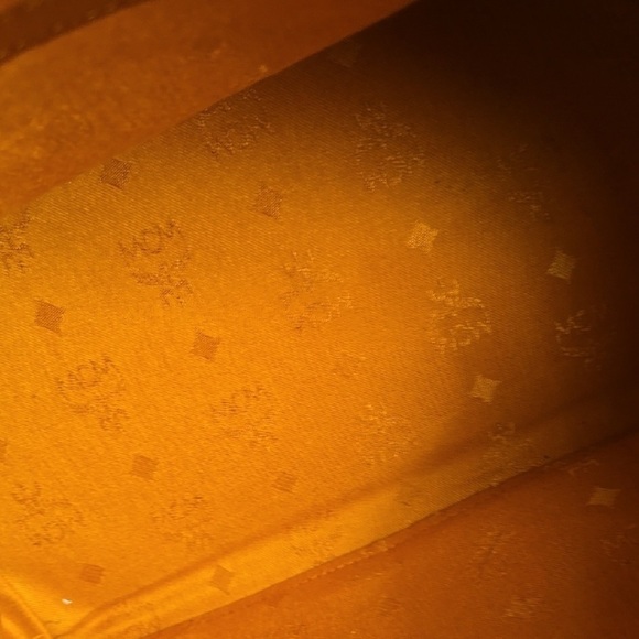 MCM cognac Crossbody Bag with Gold Accents - Picture 4 of 15